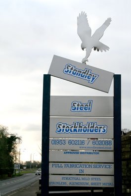 Standley Steel Sign Image.